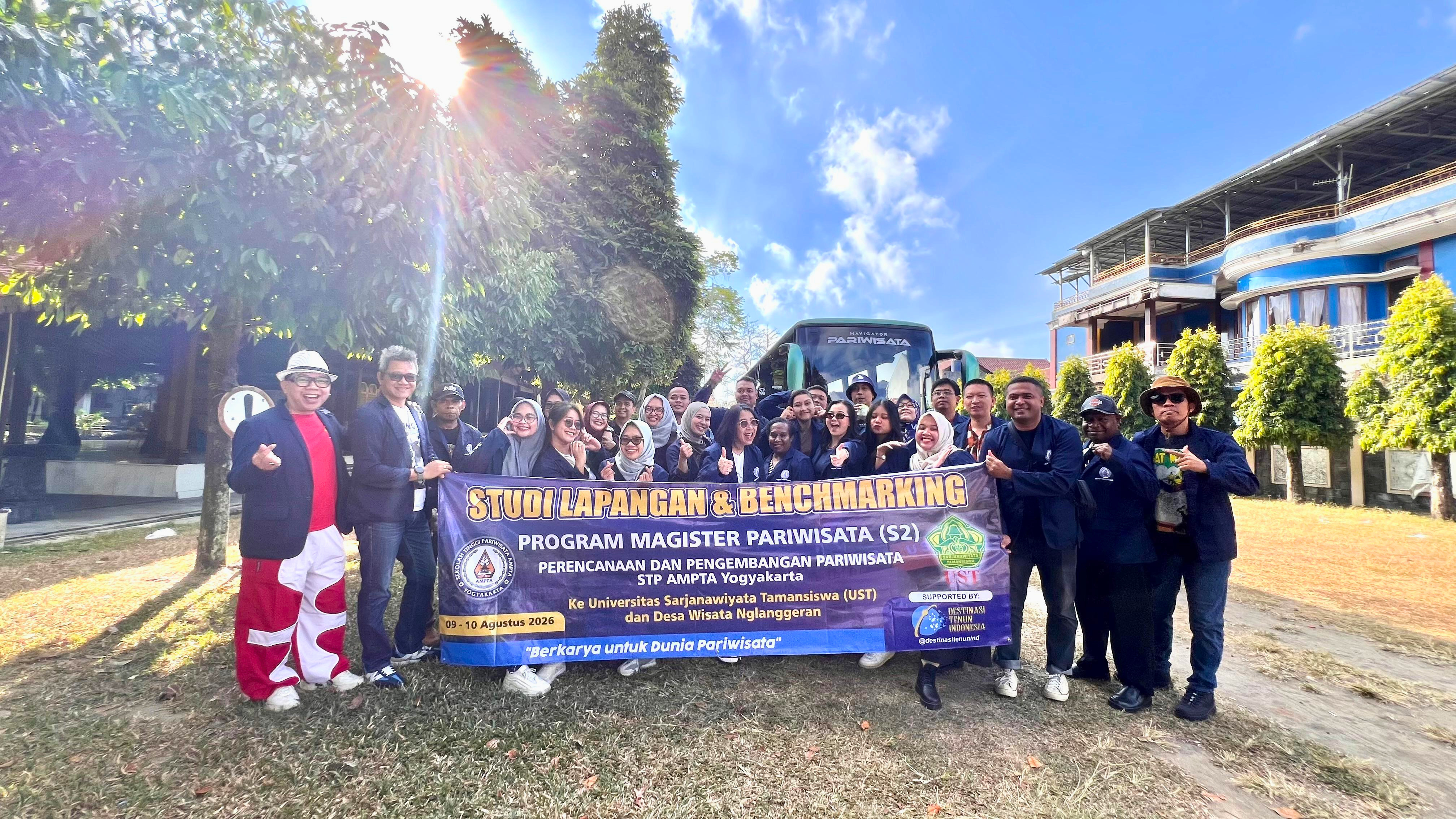 Belajar dari Desa Wisata Nglanggeran, Mahasiswa Magister STP AMPTA Dalami Praktik Pengelolaan Pariwisata Berkelanjutan